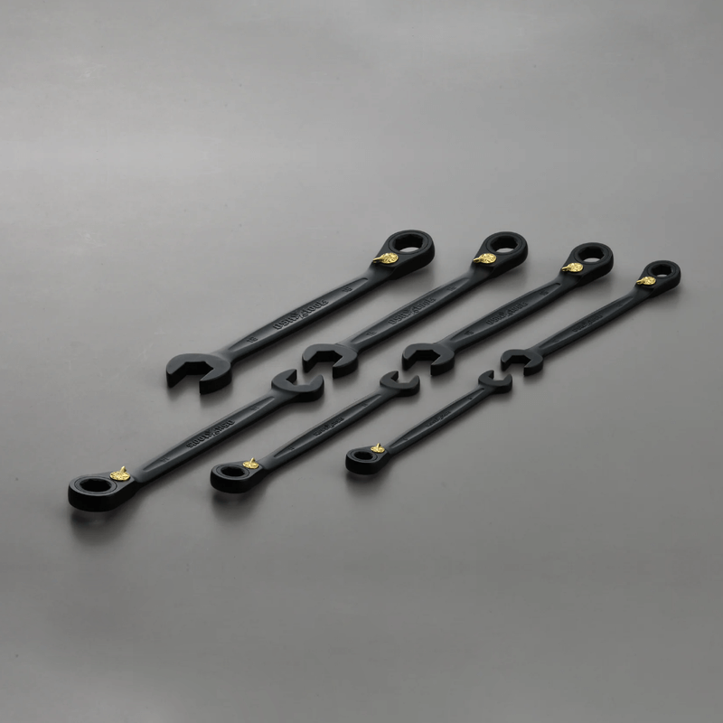 Metric Reversible Ratcheting Anti-Slip Wrench 7 Pieces Set