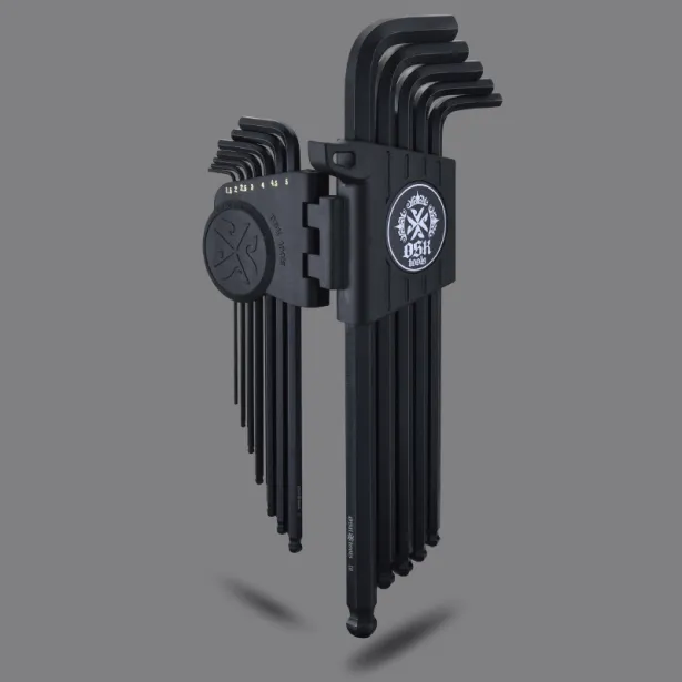 Extra Long Metric LShaped Ball End Hex Key Set, 12 PiecesOSK ToolsWrench Brand