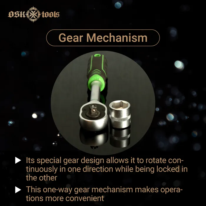 gear mechanism-ratcheting wrench mechanism