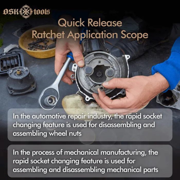 Application scope-ratchet quick release