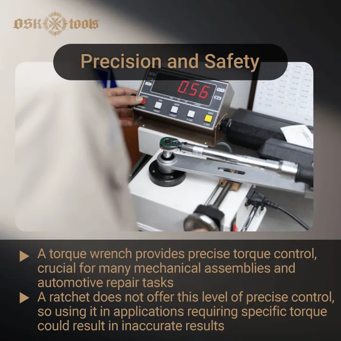 precision-and-safety-can you use a ratchet instead of a torque wrench