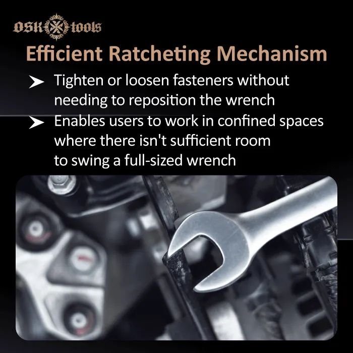 Efficient Ratcheting Mechanism-stubby ratcheting wrench use