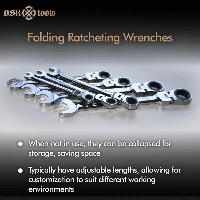 folding ratceting wreches-ratcheting wrench for tight spaces