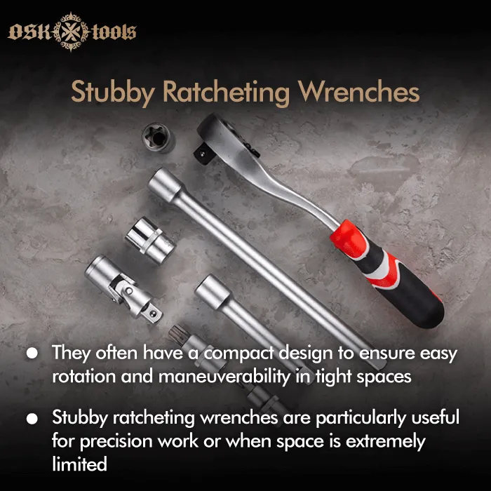 stubby ratcheting wrenches-wrench tight space