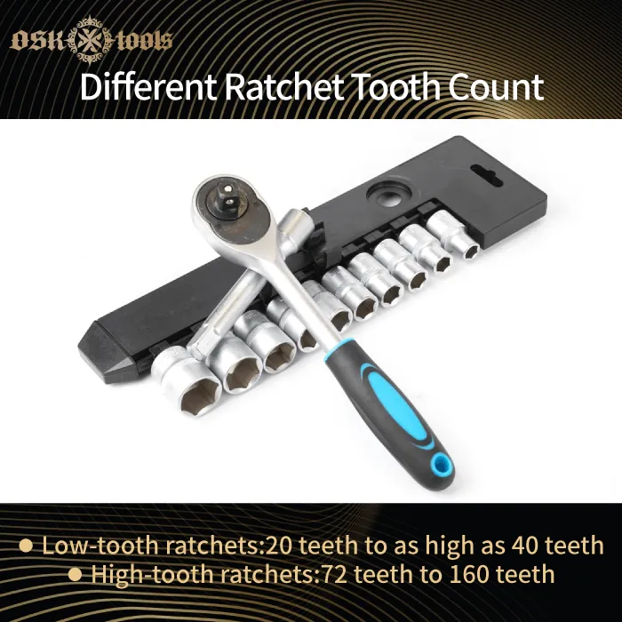 Ratchet tooth count-different types of ratcheting wrenches