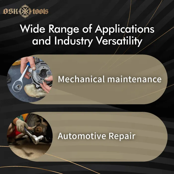 Wide range of applications and industry versatility-ratcheting wrench function