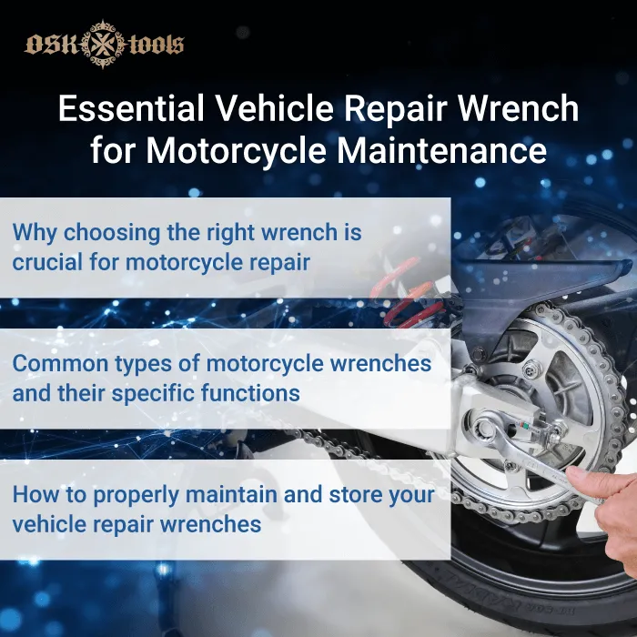 essential vehicle wrench-repair wrench for motorcycle