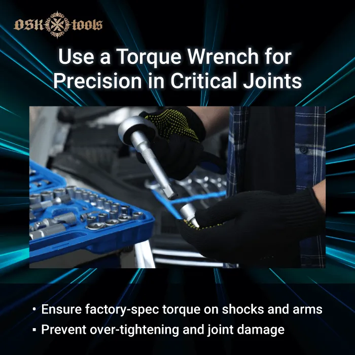 Use a Torque Wrench for Precision in Critical Joints-steering system repair wrench