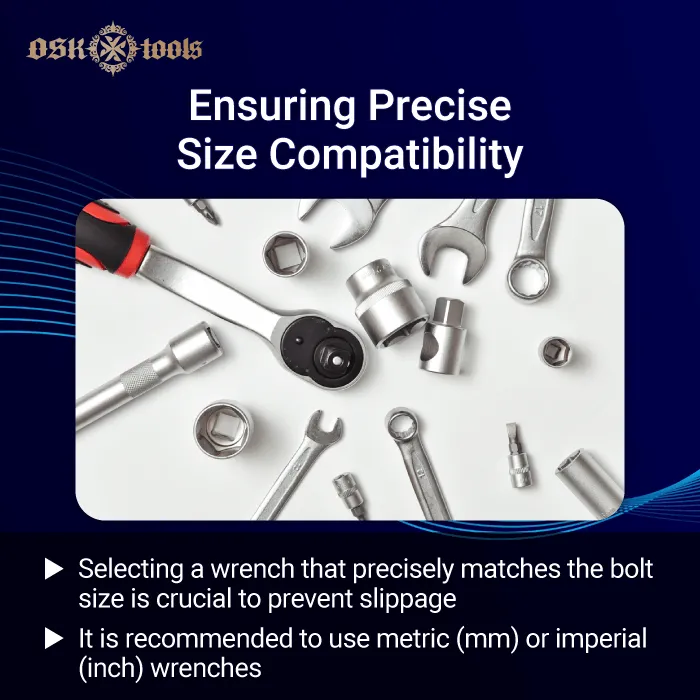 Ensuring Precise Size Compatibility-right wrench for car repair