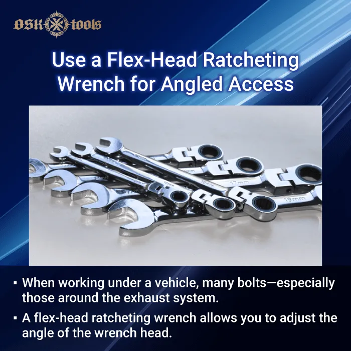 flex head ratcheting wrench-car repairs car undercarriage repairs